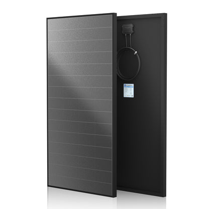 ECO-WORTHY 200 Watt Solar Panel,25.2% High-Efficiency Solar Cell,Without Metal line on The Front Max Output Power,IP68 Rate,for Home Roof Camp RV Boat