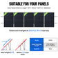 Updated Adjustable Multi-Piece Solar Panel Mounting Brackets for 5-8 Pieces of 200W 300W 400W Solar Panels
