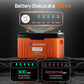 ECO-WORTHY 12V 300AH Lifepo4 Lithium Battery Bluetooth with SOC LEDs and Low Temp Protection