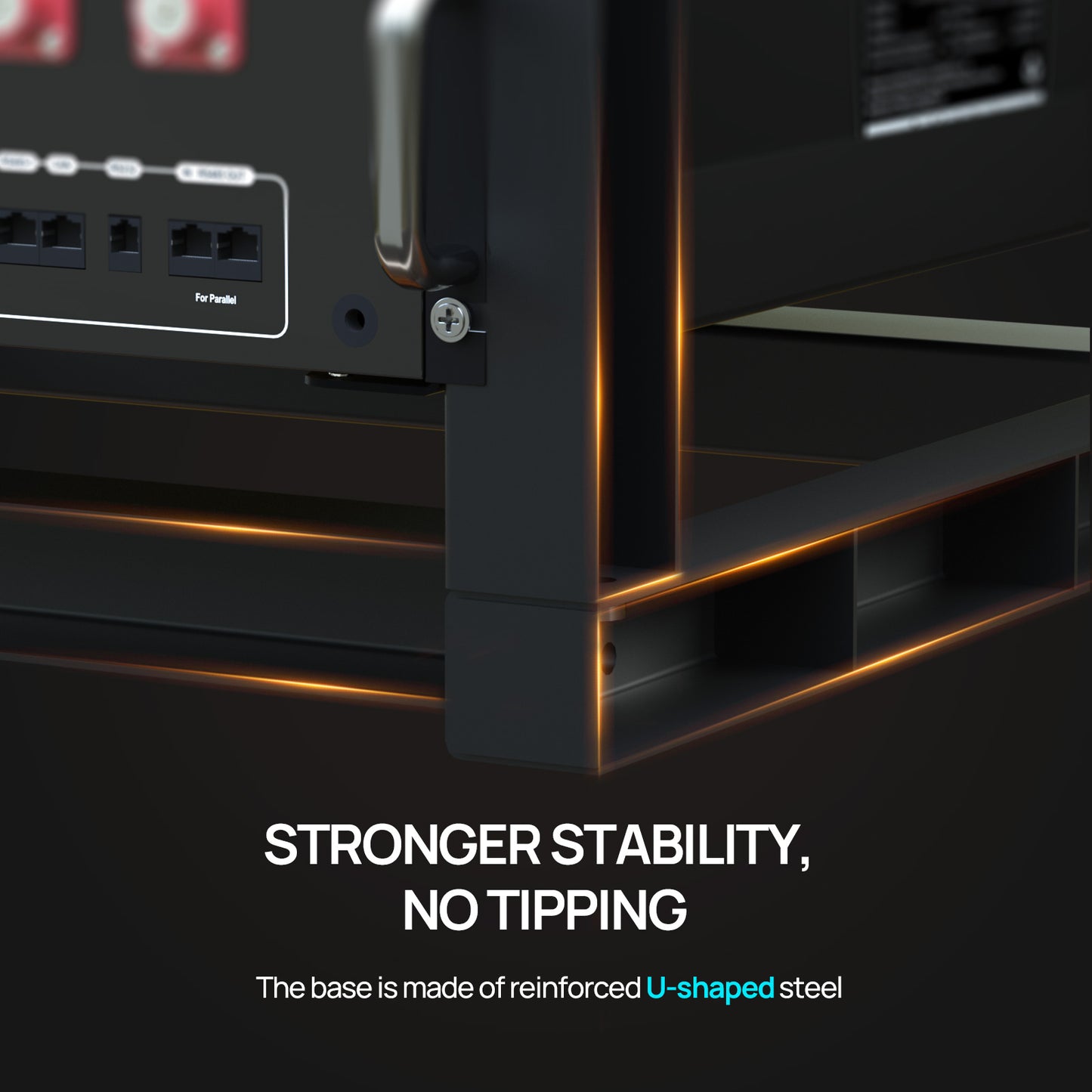 ECO-WORTHY 6-Layer 19 Inch Rack for 3U Server Rack Battery