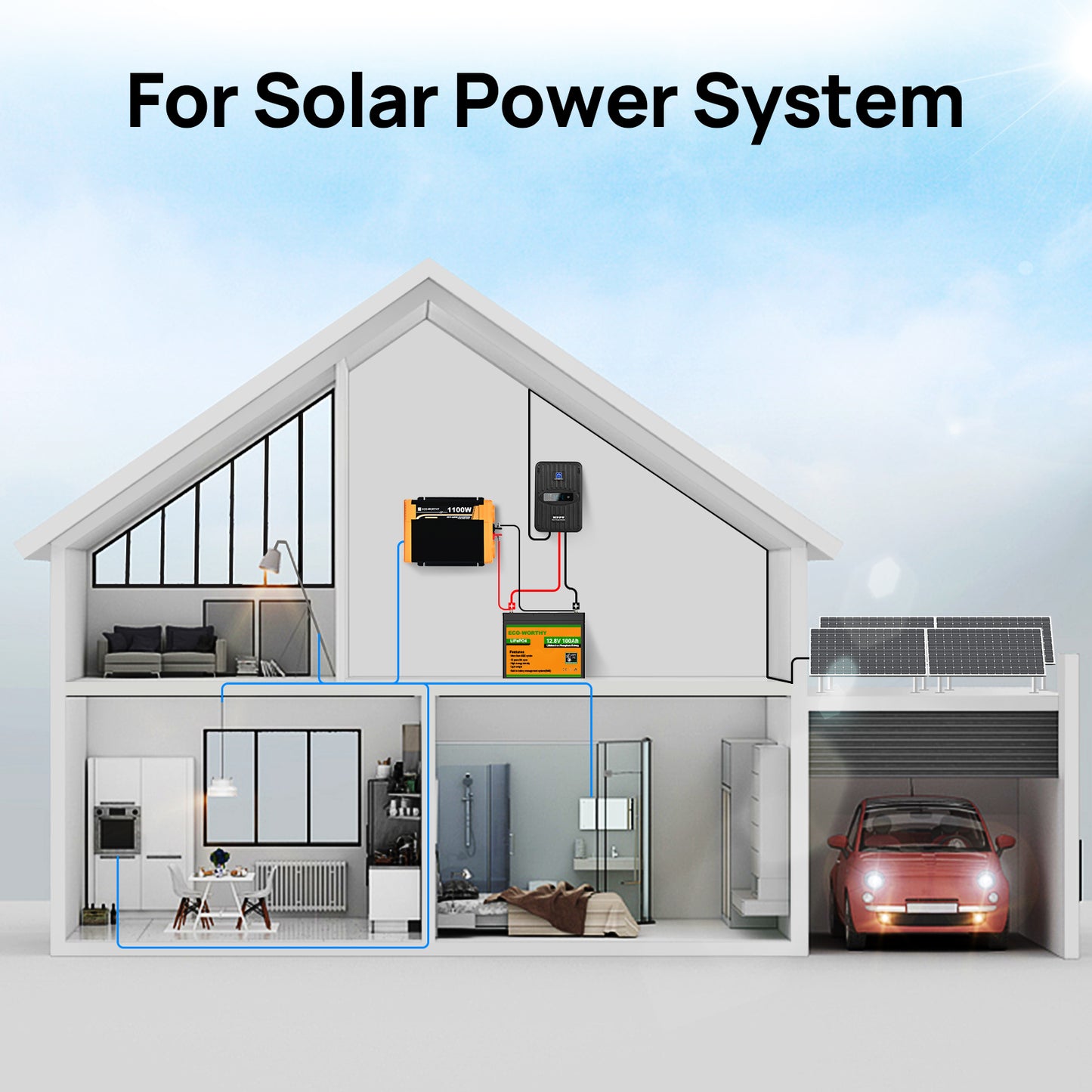 LiFePO4 12V 100Ah Lithium Iron Phosphate Battery With Low Temperature Protection
