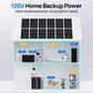ECO-WORTHY 5.12KWh/10.24KWh Home Backup Power With 48V 100Ah LiFePO4 And  5000W 48V Hybrid Inverter