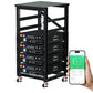 ECO-WORTHY 48V(51.2V) 100Ah Server Rack Battery,5.12kWh Lithium Battery,3U Size,With Bluetooth & Wifi(V3)
