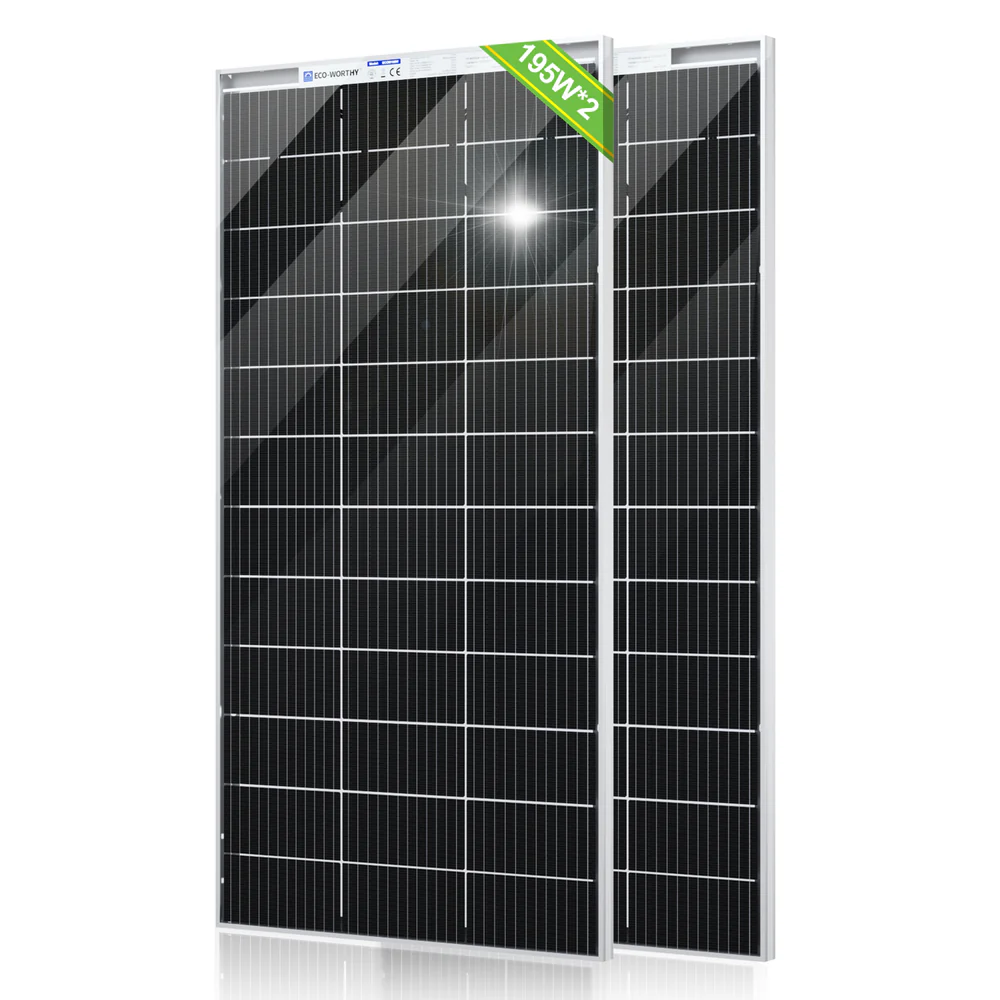 Bifacial 195W 12V Monocrystalline Solar Panel