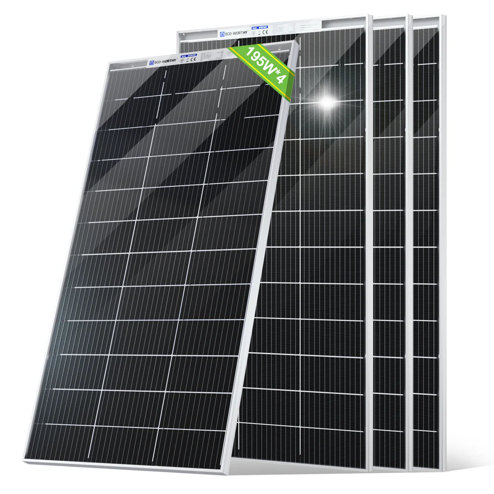 Bifacial 195W 12V Monocrystalline Solar Panel